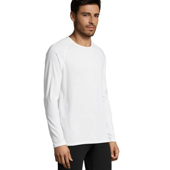 Лонгслів спортивний чоловічий SOL'S Sporty LSL, колір білий - 020711023XL