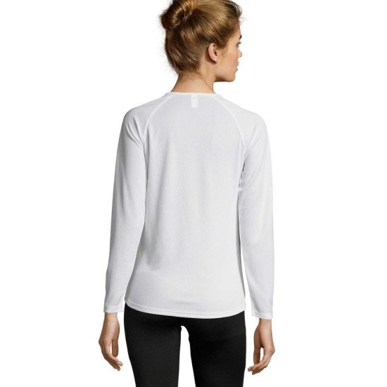 Лонгслів спортивний жіночий SOL'S Sporty LSL, колір білий - 02072102L Лонгслів спортивний жіночий SOL'S Sporty LSL, колір білий - 02072102L