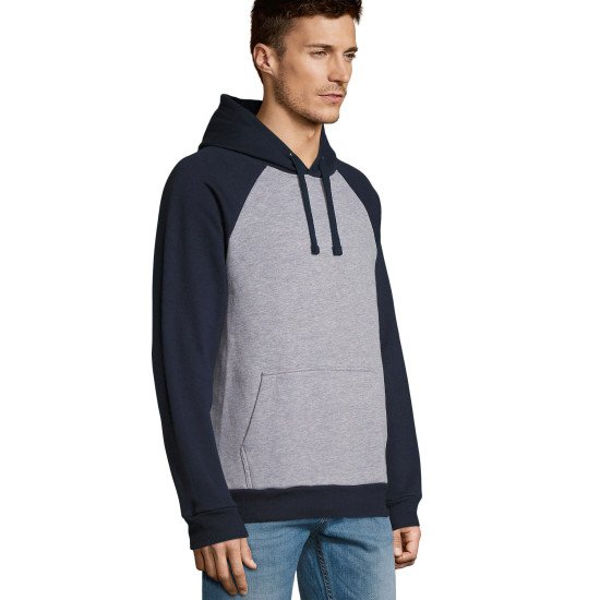 Худі SOL'S Seattle, колір сірий меланж/кобальт - 029981103XL