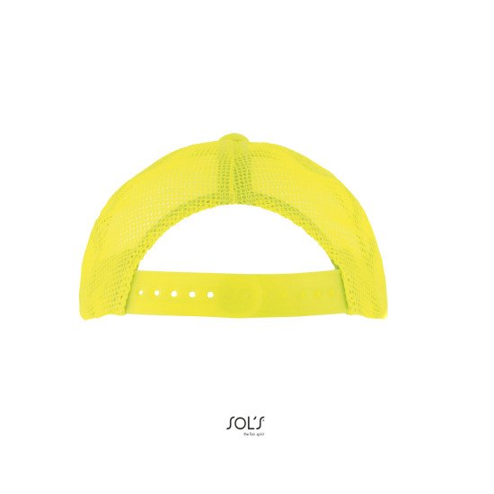 Кепка дитяча SOL'S Bubble, колір білий/неоново-жовтий - 03091514TUN