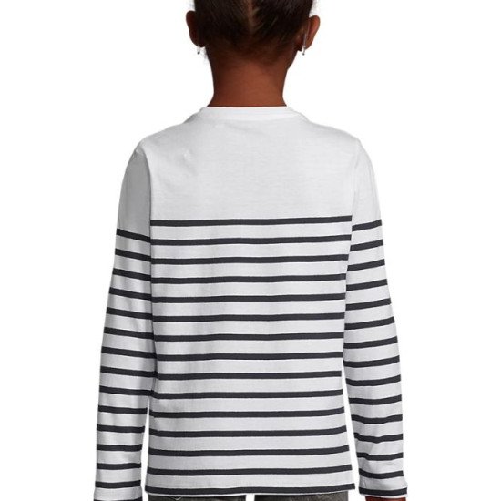 Лонгслів дитячий SOL'S Matelot LSL, колір кобальт/білий - 0310191204A