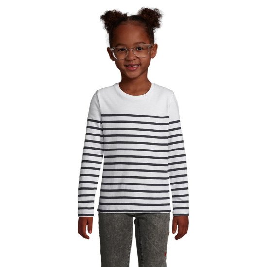 Лонгслів дитячий SOL'S Matelot LSL, колір кобальт/білий - 0310191212A