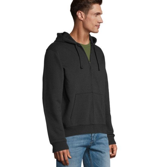 Худі на блискавці чоловіче SOL'S Spike, колір чорний - 03105312L