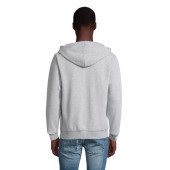Худі на блискавці чоловіче SOL'S Spike, колір сірий меланж - 03105360XXL
