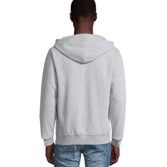 Худі на блискавці чоловіче SOL'S Spike, колір сірий меланж - 03105360XXL