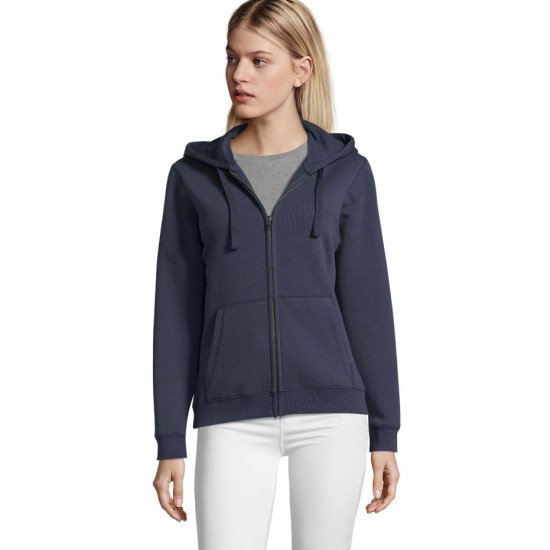 Худі на блискавці жіноче SOL'S Spike, колір кобальт - 03106319XL