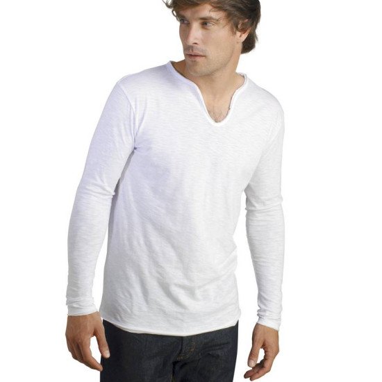 Лонгслів чоловічий SOL'S Marais, колір білий - 11427102L