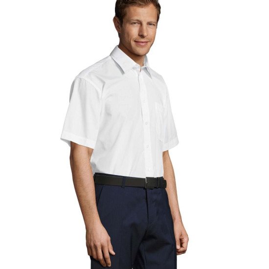 Сорочка чоловіча SOL'S Bristol Short Sleeve, колір білий - 160501023XL Сорочка чоловіча SOL'S Bristol Short Sleeve, колір білий - 160501023XL