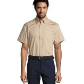 Сорочка чоловіча SOL'S Brooklyn Short Sleeve, колір бежевий - 160801143XL Сорочка чоловіча SOL'S Brooklyn Short Sleeve, колір бежевий - 160801143XL