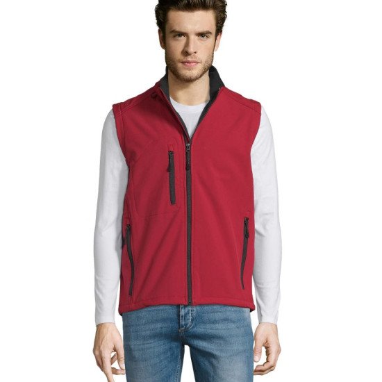 Жилет софтшел чоловічий SOL'S Rallye, колір перцево-червоний - 466011623XL