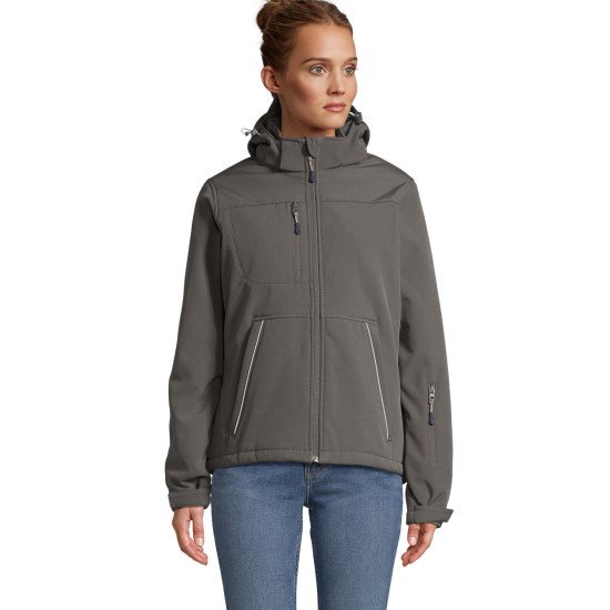 Куртка софтшел жіноча SOL'S Rock, колір чорний - 46804312L