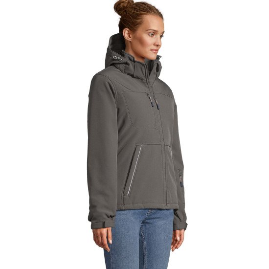 Куртка софтшел жіноча SOL'S Rock, колір чорний - 46804312L