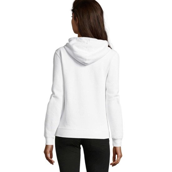 Худі на блискавці жіноче SOL'S Soul, колір білий - 47100102L