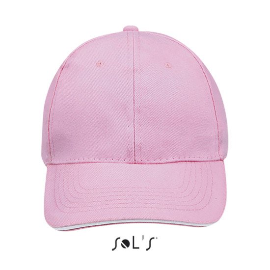 Кепка SOL'S Buffalo, колір рожевий/білий - 88100918TUN