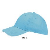 Кепка SOL'S Buffalo, колір бірюзовий/білий - 88100919TUN Кепка SOL'S Buffalo, колір бірюзовий/білий - 88100919TUN