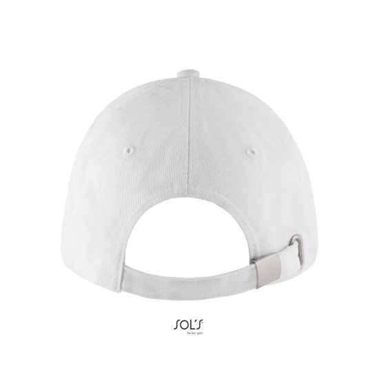 Кепка SOL'S Buffalo, колір білий/насичений темно-синій - 88100989TUN