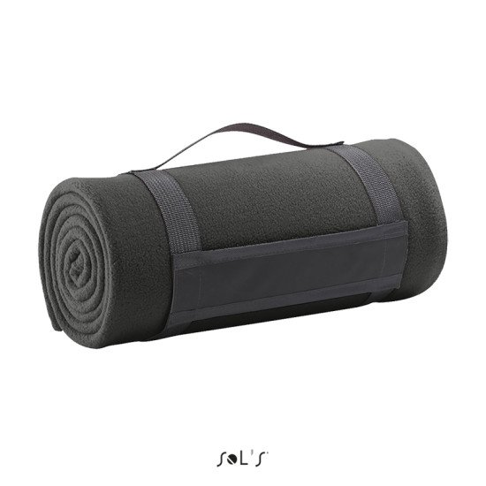 Плед флісовий SOL'S Plaid 120х150 см, колір вугільно-сірий - 88105370TUN