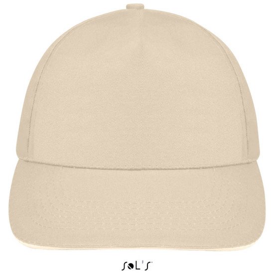 Кепка SOL'S Sunny, колір бежевий/білий - 88110914TUN