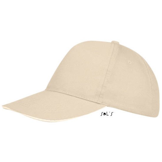 Кепка SOL'S Sunny, колір бежевий/білий - 88110914TUN