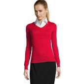 Пуловер жіночий SOL'S Galaxy, колір червоний - 90010145L