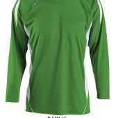 Лонгслів спортивний SOL'S Maracana LSL, колір насичений зелений/білий - 90205933S