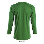 Лонгслів спортивний SOL'S Maracana LSL, колір насичений зелений/білий - 90205933S