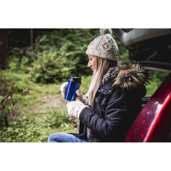 Термокружка 400 мл сталева Voyager Air Gifts Susan, вакуумна, колір кобальт - V0754-04