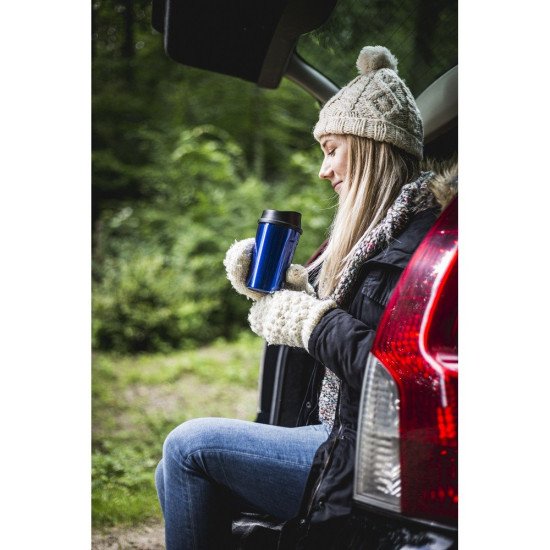 Термокружка 400 мл сталева Voyager Air Gifts Susan, вакуумна, колір кобальт - V0754-04