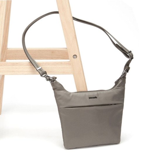 Сумка через плече антизлодій Pacsafe Cruise, колір сірий - 20705224