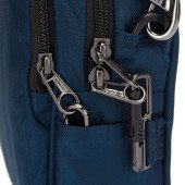 Сумка через плече антизлодій Pacsafe Metrosafe LS100 Econyl Crossbody, колір синій - 40115641
