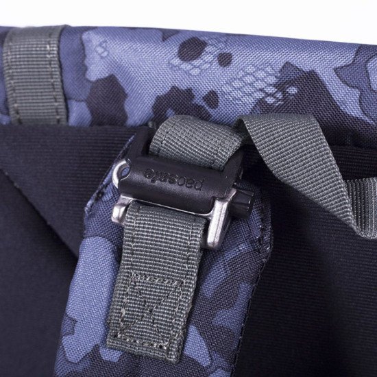Рюкзак для подорожей антизлодій Pacsafe Slingsafe LX450, колір камуфляж синій - 45320802