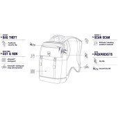 Рюкзак для подорожей антизлодій Pacsafe Slingsafe LX500, колір сірий - 45330112 Рюкзак для подорожей антизлодій Pacsafe Slingsafe LX500, колір сірий - 45330112