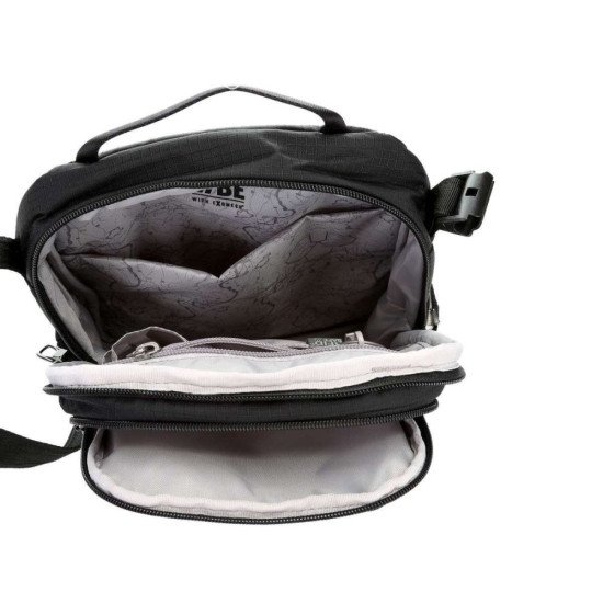 Сумка через плече антизлодій Pacsafe Vibe 200 Crossbody, колір насичений чорний - 60181130