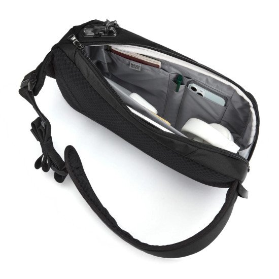 Сумка через плече антизлодій Pacsafe Vibe 325 sling, колір насичений чорний - 60221130 Сумка через плече антизлодій Pacsafe Vibe 325 sling, колір насичений чорний - 60221130