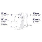 Рюкзак для подорожей антизлодій Pacsafe Vibe 20, колір камуфляж сірий - 60291802