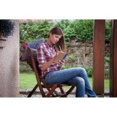 Еко-блокнот в лінію на спіралі А5 Voyager Salvatore, тверда обкладинка, з кульковою ручкою, колір червоний - V2389-05