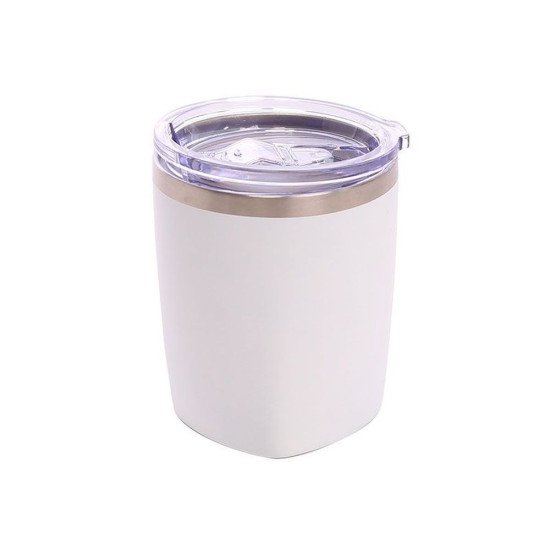 Термокружка 340 мл сталева Line Art Tunisia, вакуумна, колір білий - 20214-08