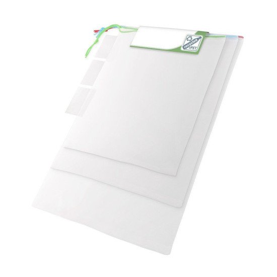 Мішечок-сітка для продуктів Voyager Steven rPET, 3 шт, колір білий - V0783-02