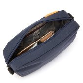 Сумка через плече антизлодій Pacsafe GO Crossbody, колір синій/помаранчевий - 35105651 Сумка через плече антизлодій Pacsafe GO Crossbody, колір синій/помаранчевий - 35105651
