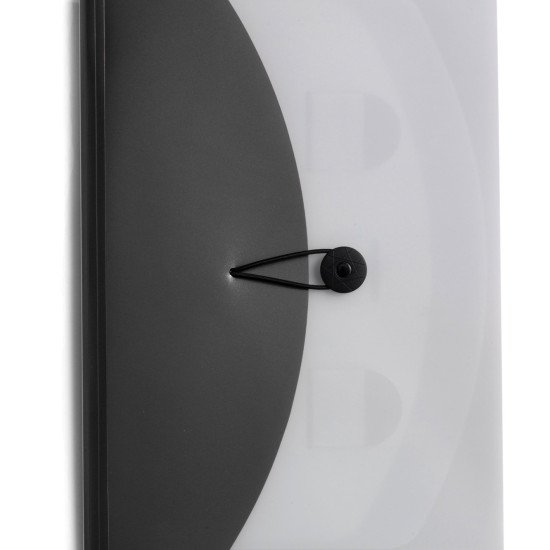 Папка для документів А4 з кишенями, колір чорний - V2423-03