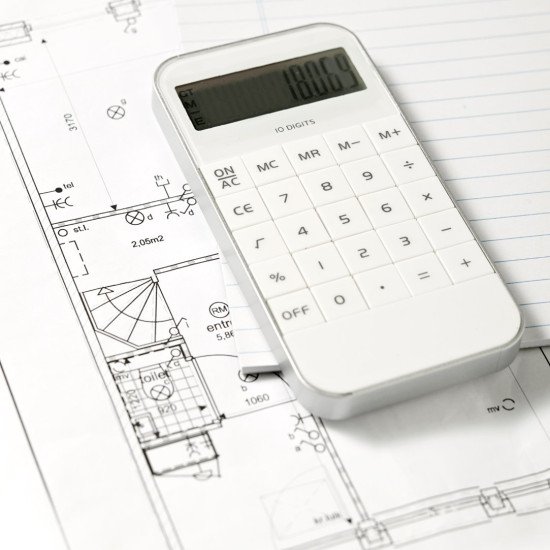 Калькулятор Voyager, колір білий - V3426-02