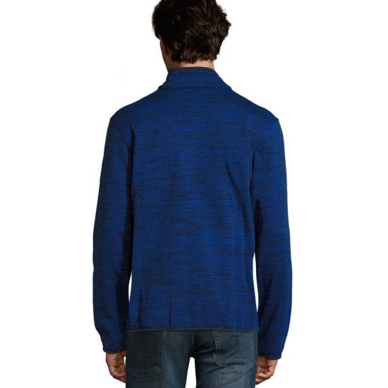 Куртка флісова SOL'S Turbo, колір яскраво-синій/темно-синій PRO - 01652204L