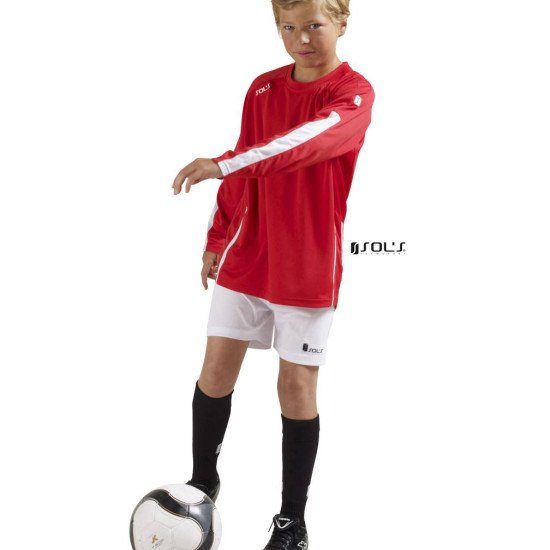 Лонгслів спортивний дитячий SOL'S Wembley LSL, колір червоний/білий - 90203908112 Лонгслів спортивний дитячий SOL'S Wembley LSL, колір червоний/білий - 90203908112