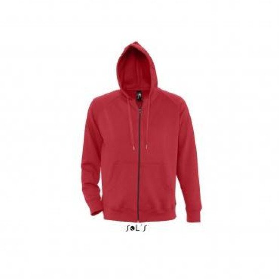Худі на блискавці чоловіче SOL'S Story, колір червоний - 47000145XXL