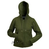 Худі на блискавці жіноче SOL'S Success, колір армійський - 48000269M Худі на блискавці жіноче SOL'S Success, колір армійський - 48000269M