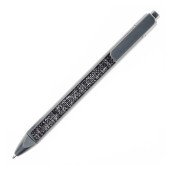 Ручка пластикова кулькова Bergamo Textile Pen, колір графіт - 770-11 Ручка пластикова кулькова Bergamo Textile Pen, колір графіт - 770-11