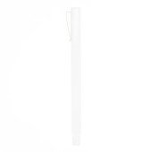 Ручка пластикова кулькова Bergamo Qube, колір білий - 3560-8