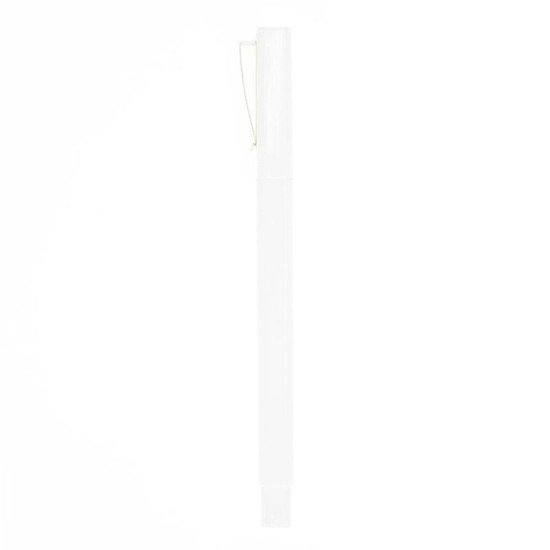 Ручка пластикова кулькова Bergamo Qube, колір білий - 3560-8