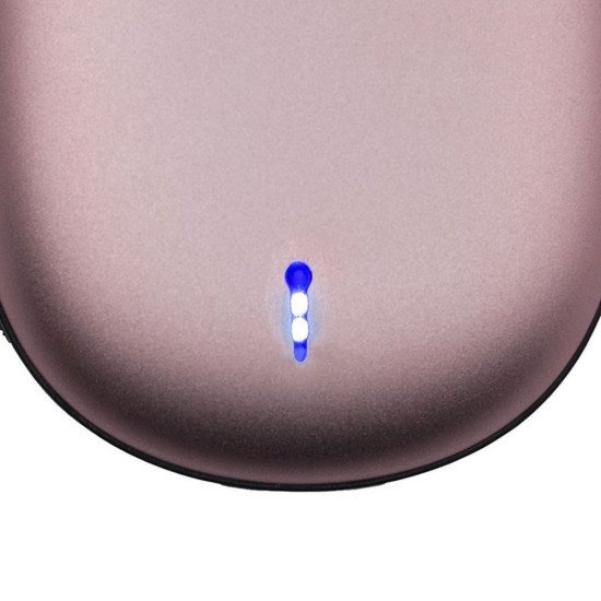 Повербанк 8000 mAh Line Art Handwarmer, з функцією обігріву рук, колір рожевий - 8000W-12 Повербанк 8000 mAh Line Art Handwarmer, з функцією обігріву рук, колір рожевий - 8000W-12