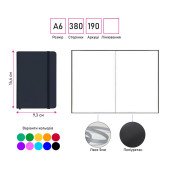 Блокнот без лініювання А6 Easy Gifts Lubeck, тверда обкладинка, колір зелений - 198409